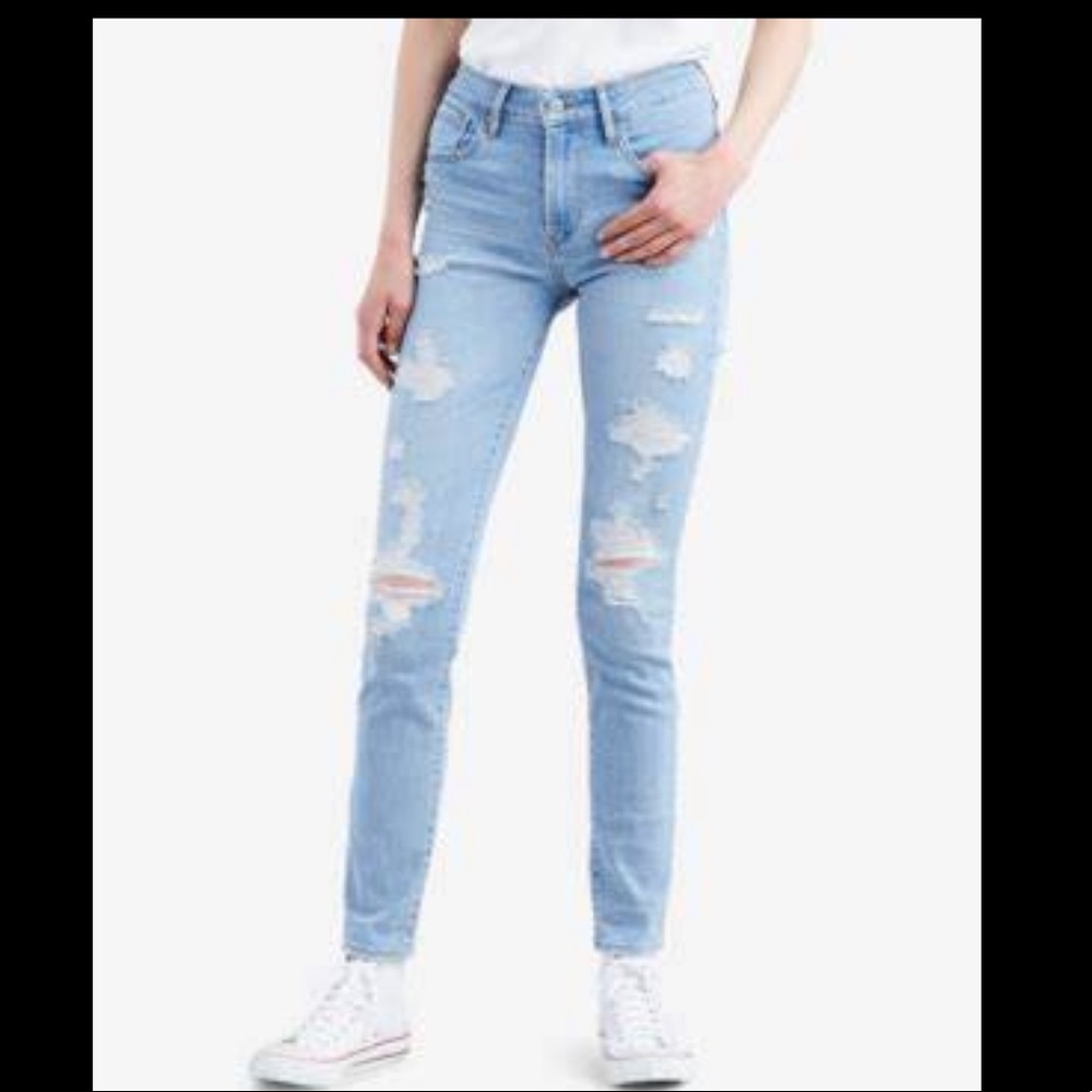 Levi’s Ripped Jeans 721 High Rise Skinny